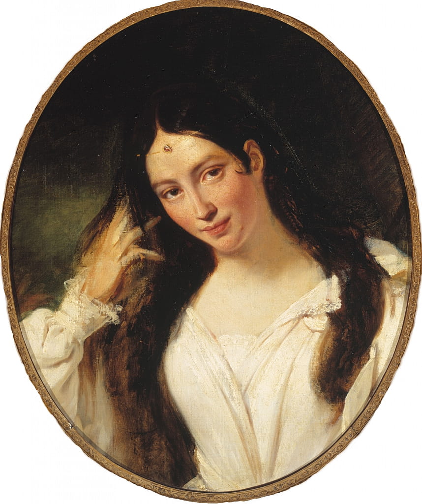 Ritratto della cantante d'opera Maria Malibran - Garcia come Desdemona, Musée de la Vie Romantique, Paris